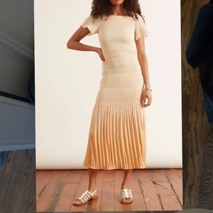 Rodebjer Gold/Creme midi/maxi dress